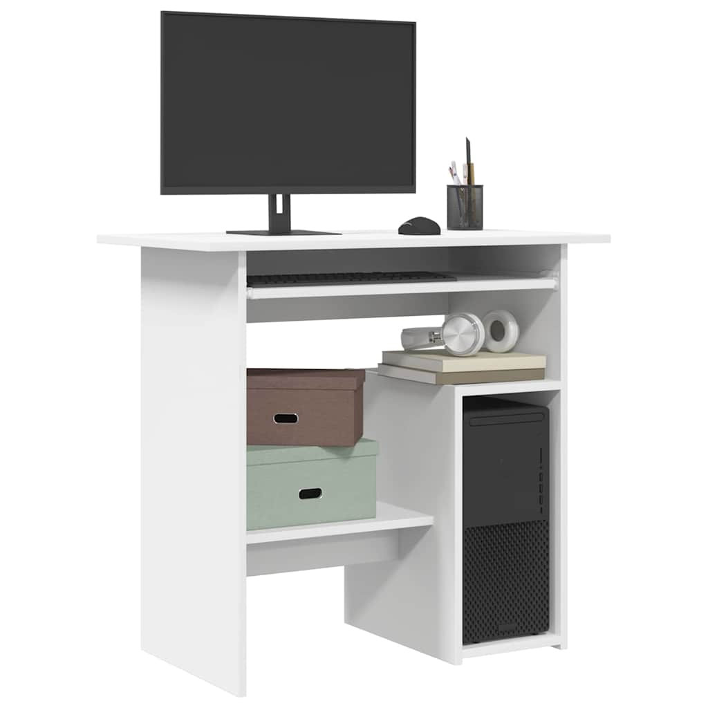 vidaXL Schreibtisch Weiß 80x45x74 cm Holzwerkstoff