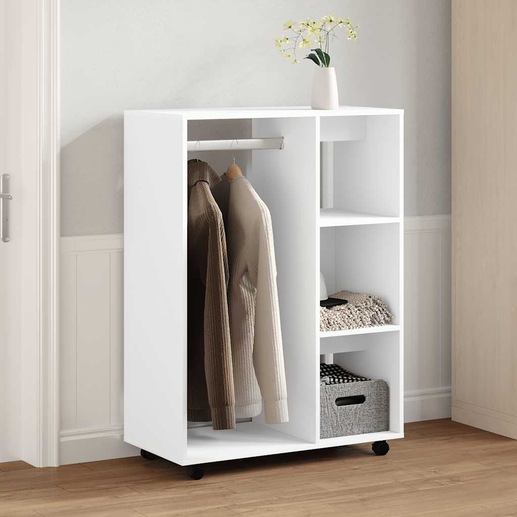 vidaXL Kleiderschrank Weiß 80x40x110 cm Holzwerkstoff