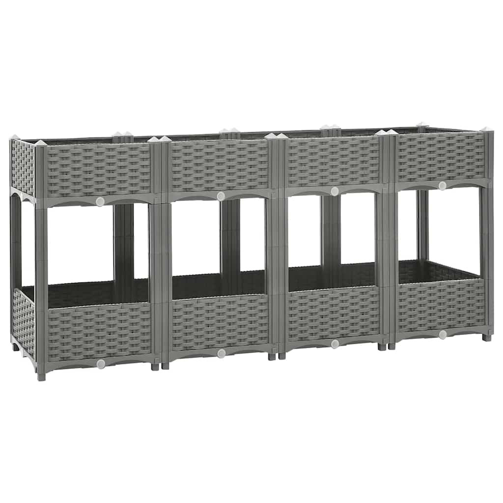 vidaXL Hochbeet 160x40x71 cm Polypropylen