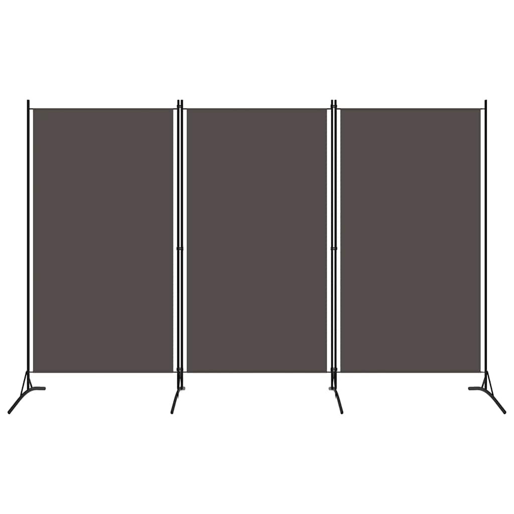 vidaXL 3-tlg. Raumteiler Anthrazit 260x180 cm