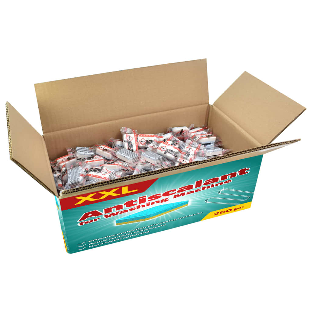 vidaXL Waschmaschinen-Tabs 200 St. Verhindern Kalk und Schmutz
