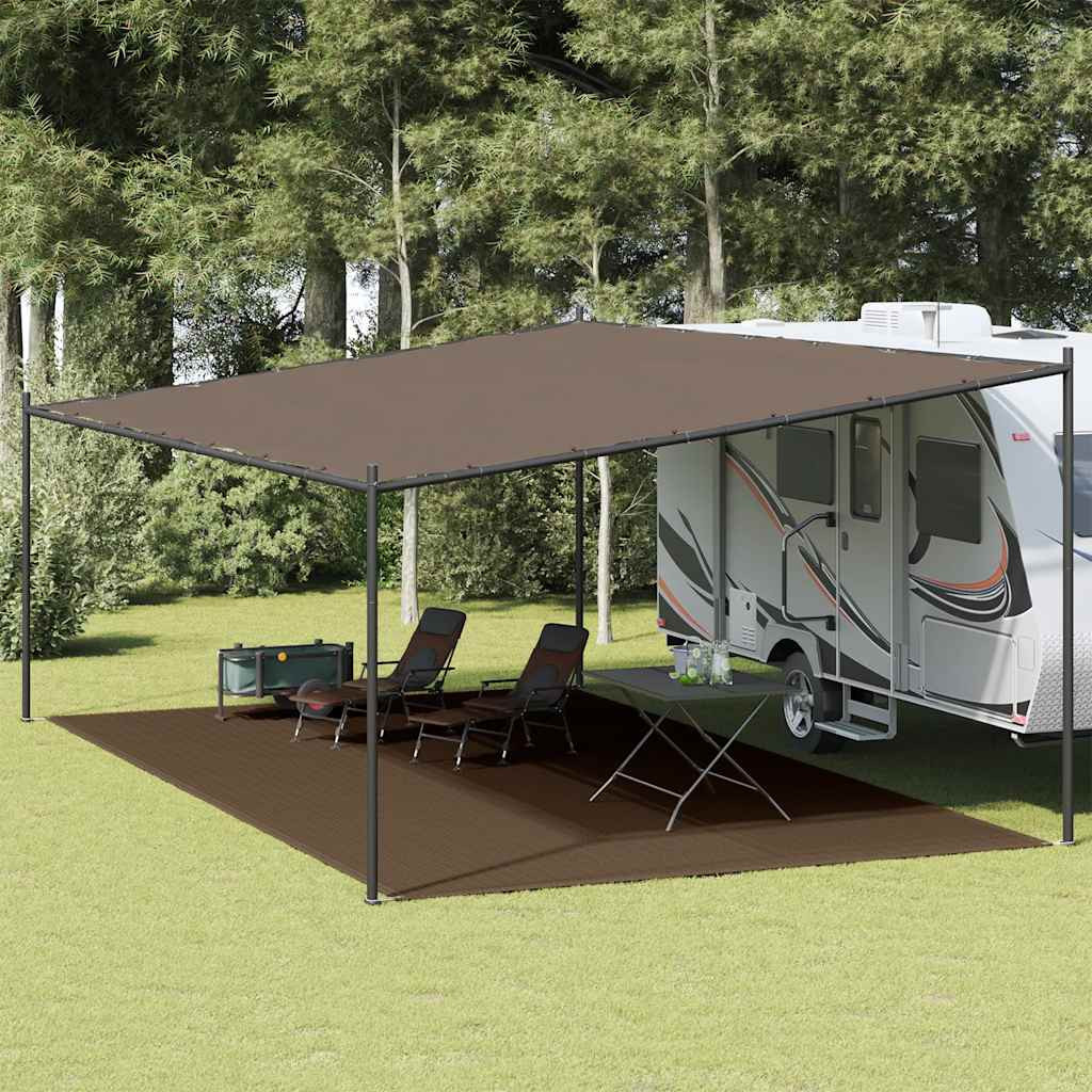 vidaXL Zeltteppich 400x700 cm Braun