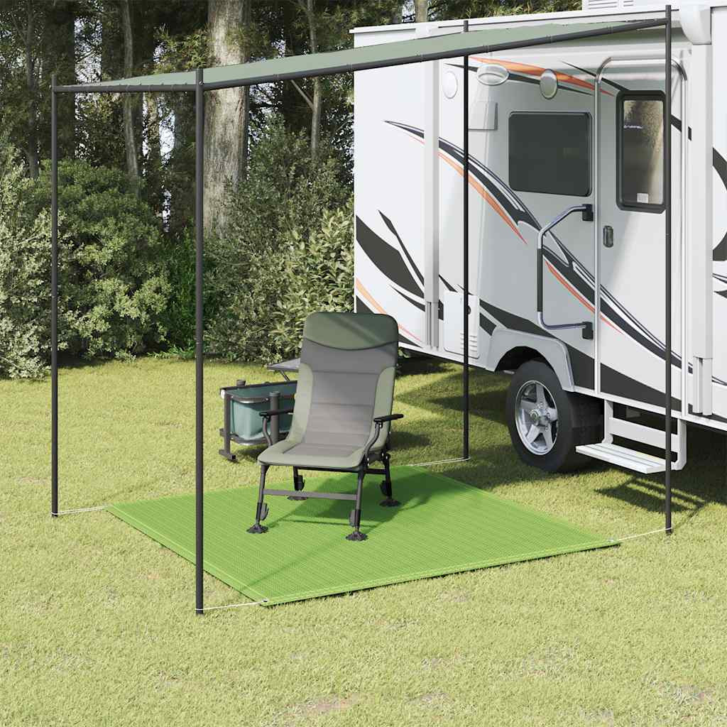 vidaXL Zeltteppich Hellgrün 250x250 cm HDPE
