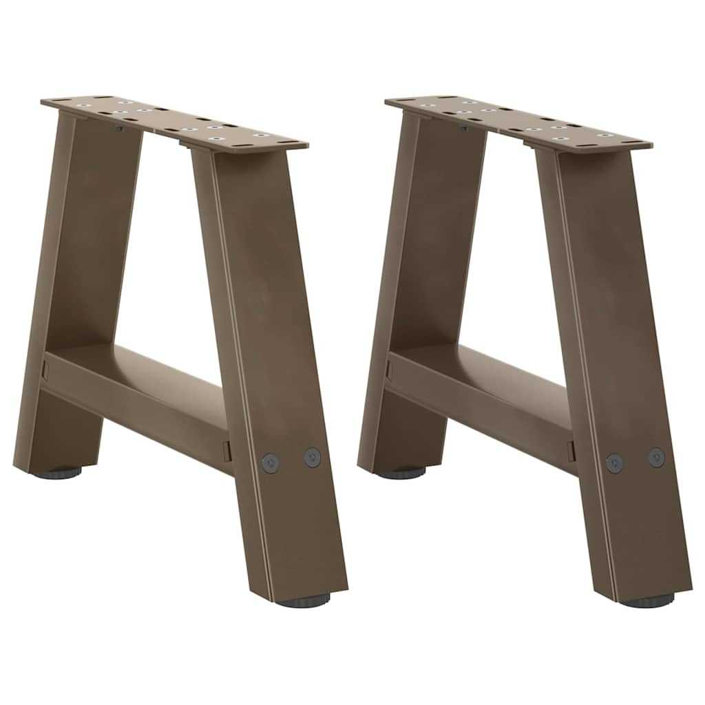 vidaXL Couchtischbeine A-Form 2 Stk. 50x(30-31) cm Stahl