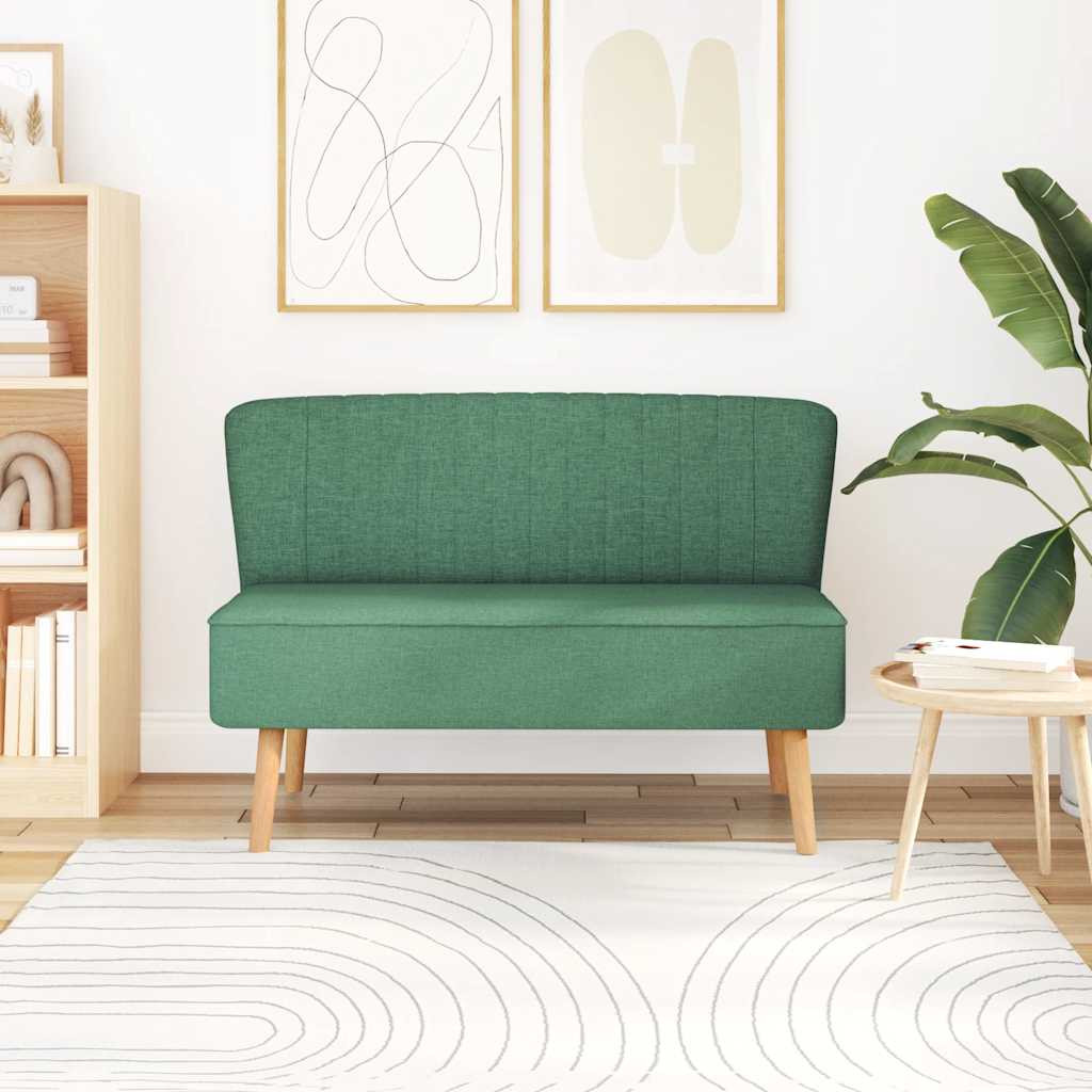 vidaXL Sofa Stoff 117 x 55,5 x 77 cm Grün