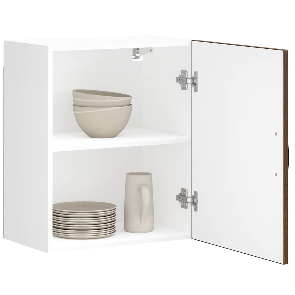 vidaXL Küchen-Hängeschränke 2 Stk. Lucca Braun Eichen-Optik Holzwerkstoff