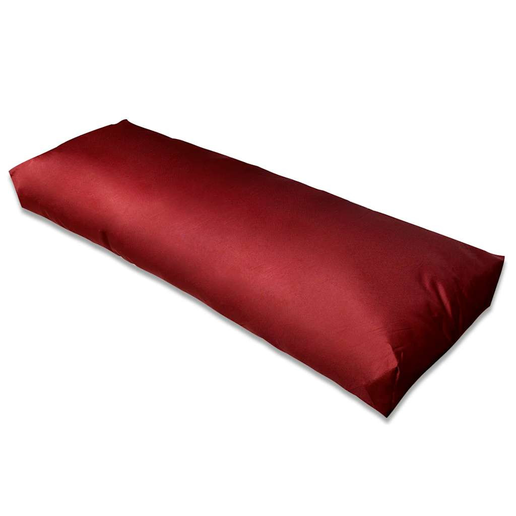 vidaXL Gepolstertes Rückenkissen Weinrot 120 x 40 x 10 cm