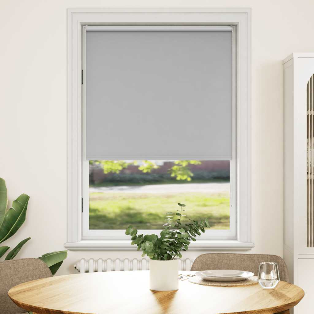 vidaXL Verdunkelungsrollo 124,4 x 175 cm, Stoffbreite 120 cm, grau