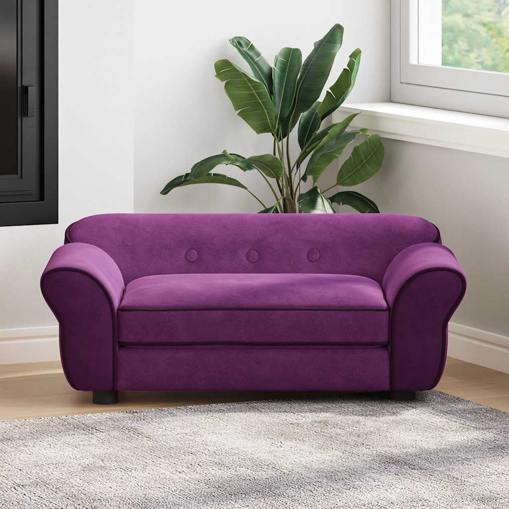 vidaXL Hundesofa Burgunderrot 72x45x30 cm Plüsch