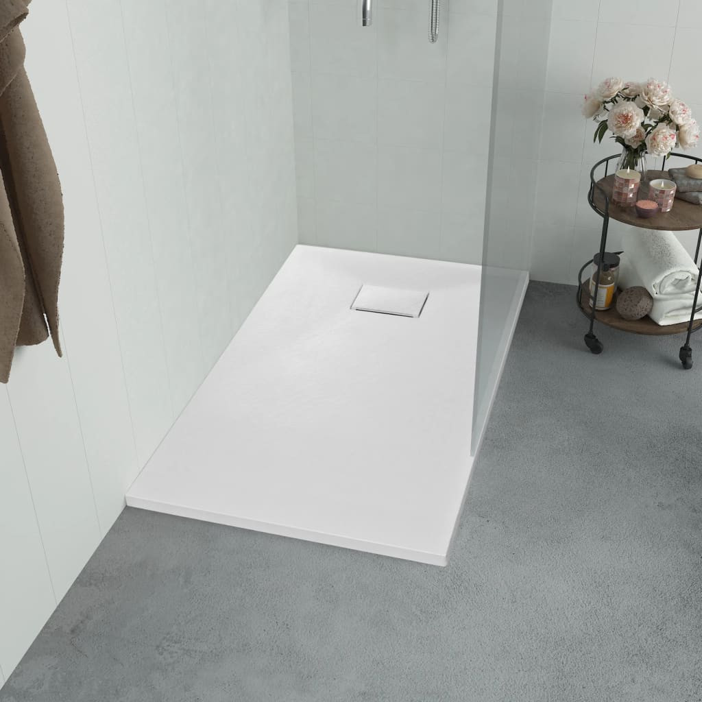 vidaXL Duschwanne SMC Weiß 100×70 cm