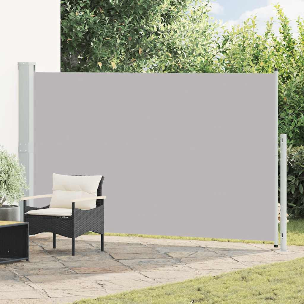 vidaXL Seitenmarkise Ausziehbar 180x300 cm Grau