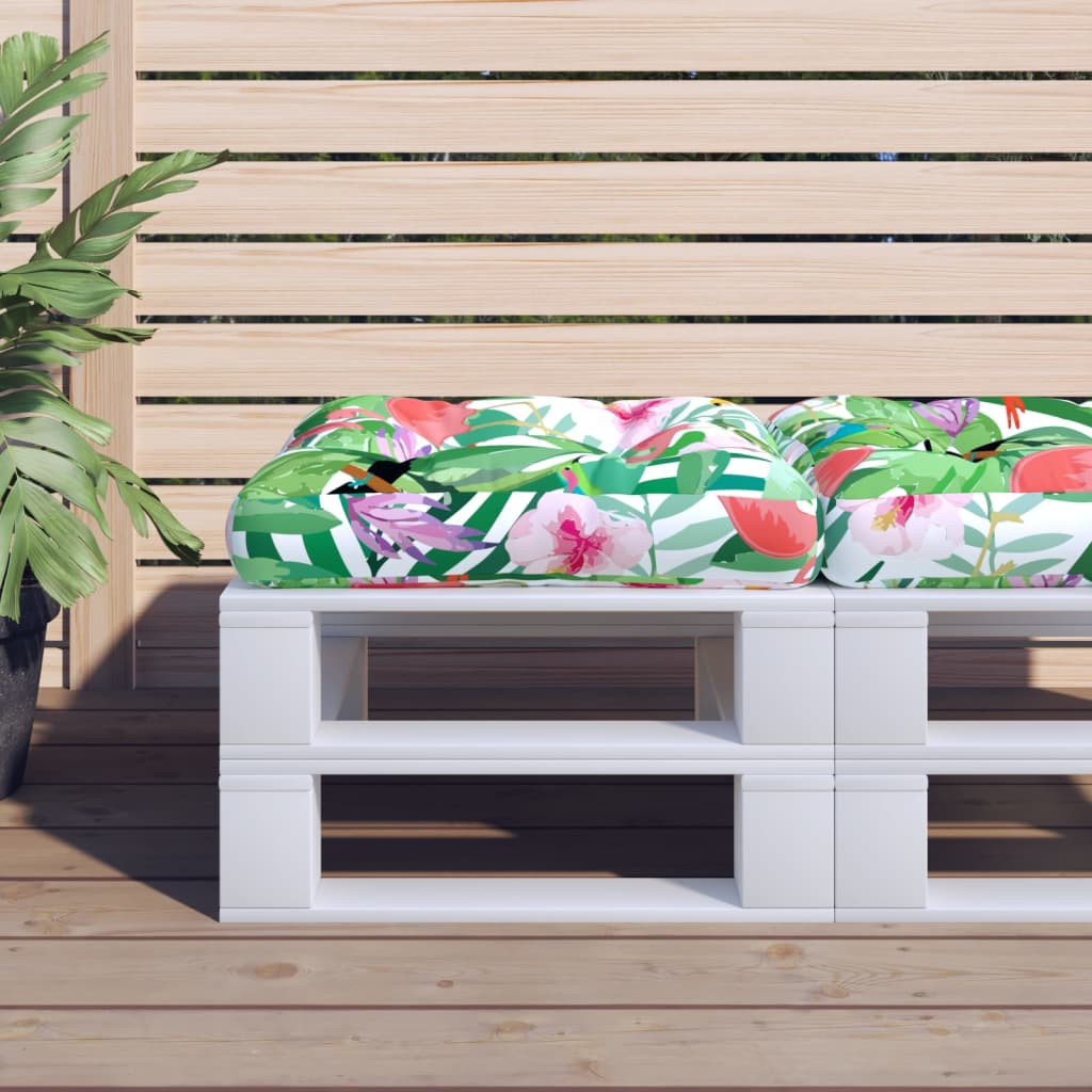 vidaXL Palettenkissen Mehrfarbig 60x60x12 cm Stoff