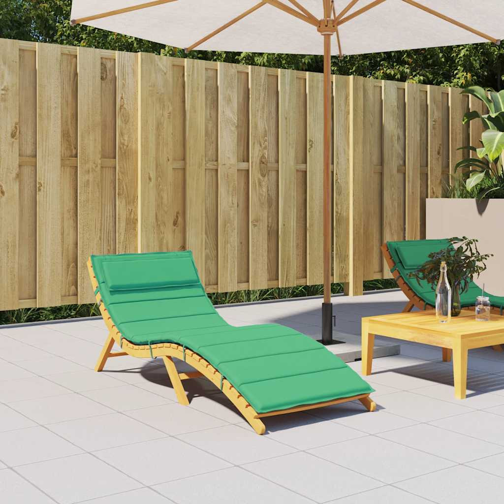 vidaXL Sonnenliegen-Auflage Grün 180x60x4 cm Oxford-Gewebe