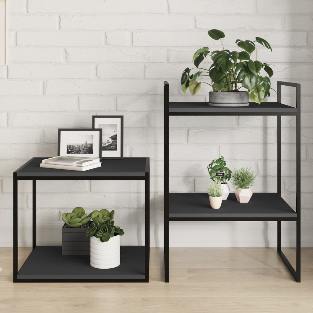 vidaXL Bücherregal-Bretter 4 Stk. Grau 40x50x1,5 cm Holzwerkstoff