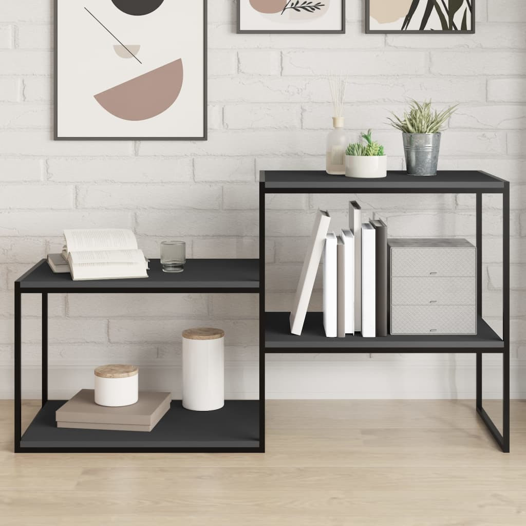 vidaXL Bücherregal-Bretter 4 Stk. Grau 60x40x1,5 cm Holzwerkstoff
