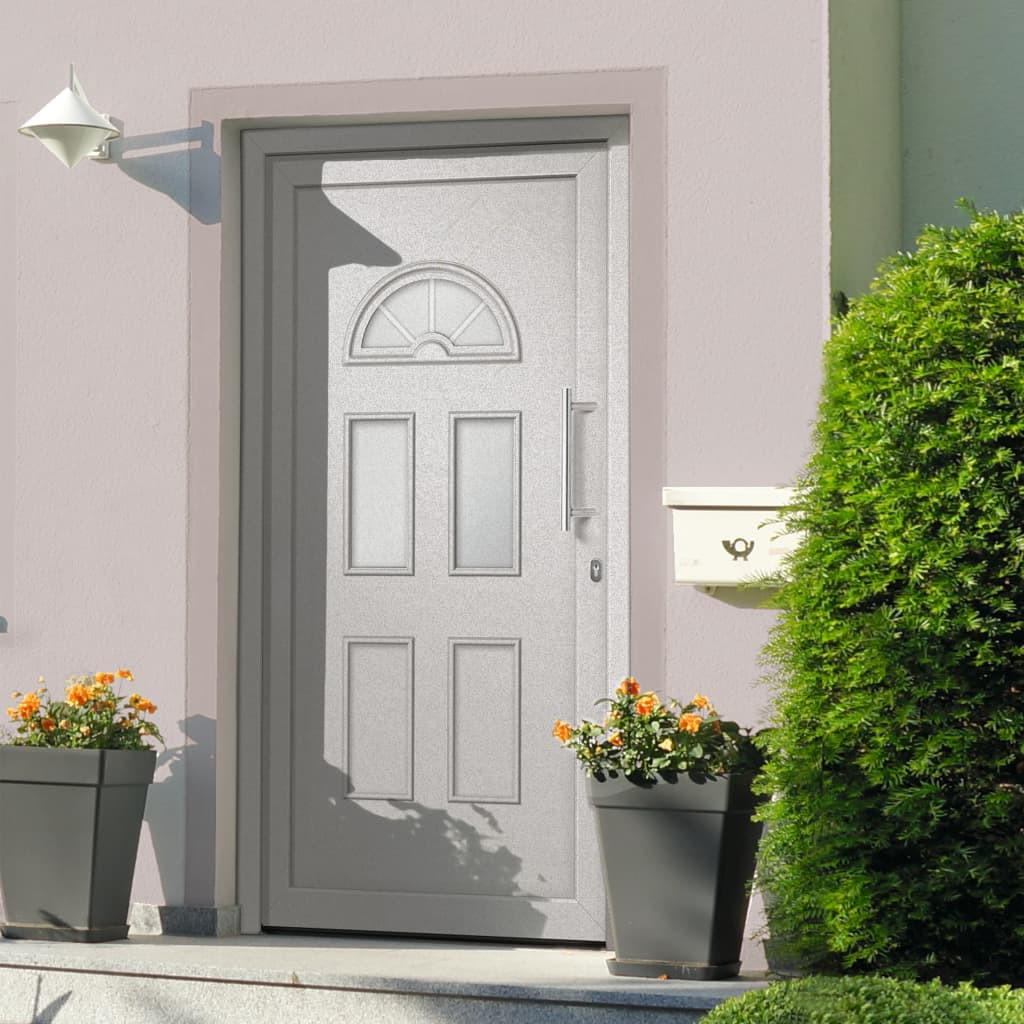 vidaXL Haustür Weiß 98x208 cm