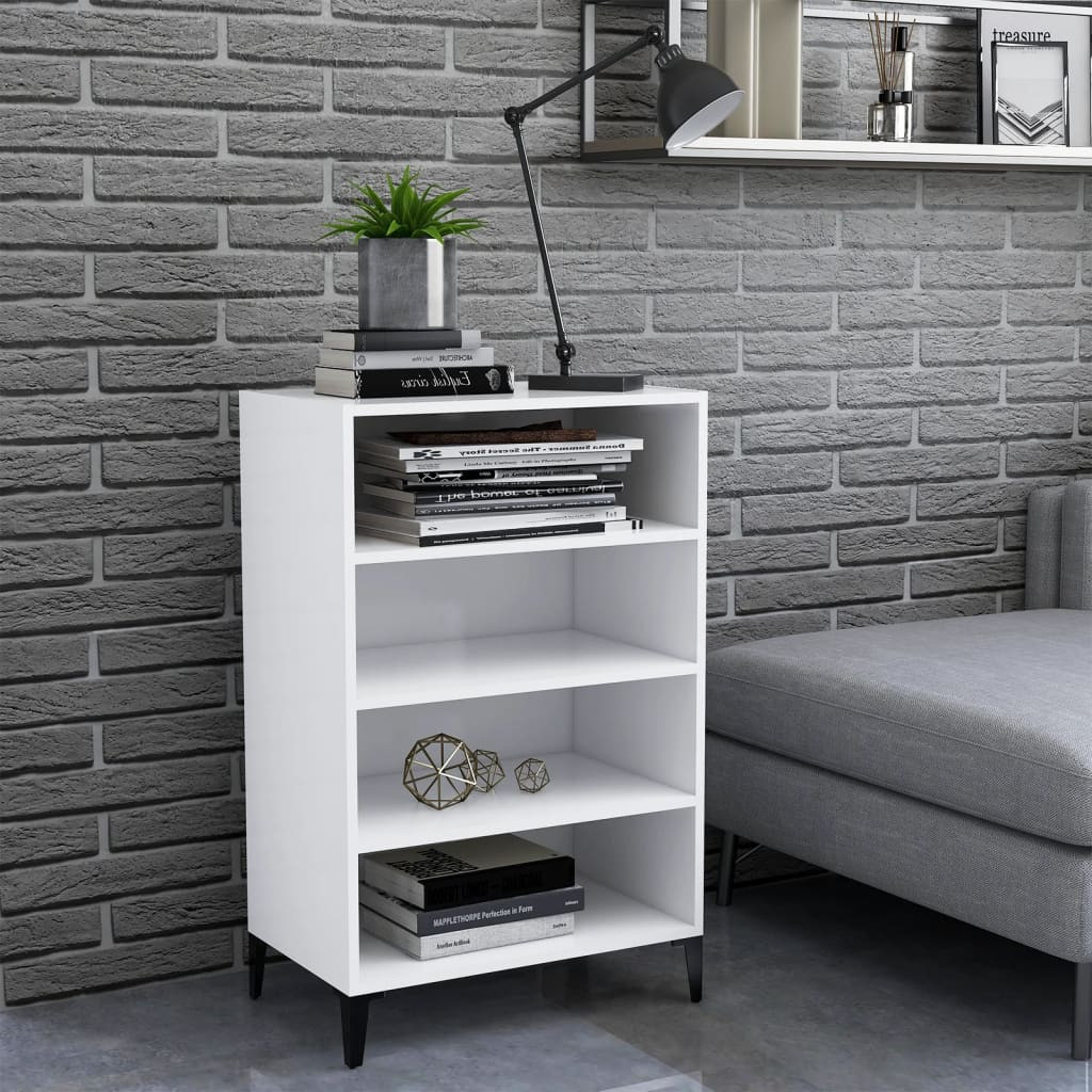 vidaXL Sideboard Weiß 57x35x90 cm Holzwerkstoff