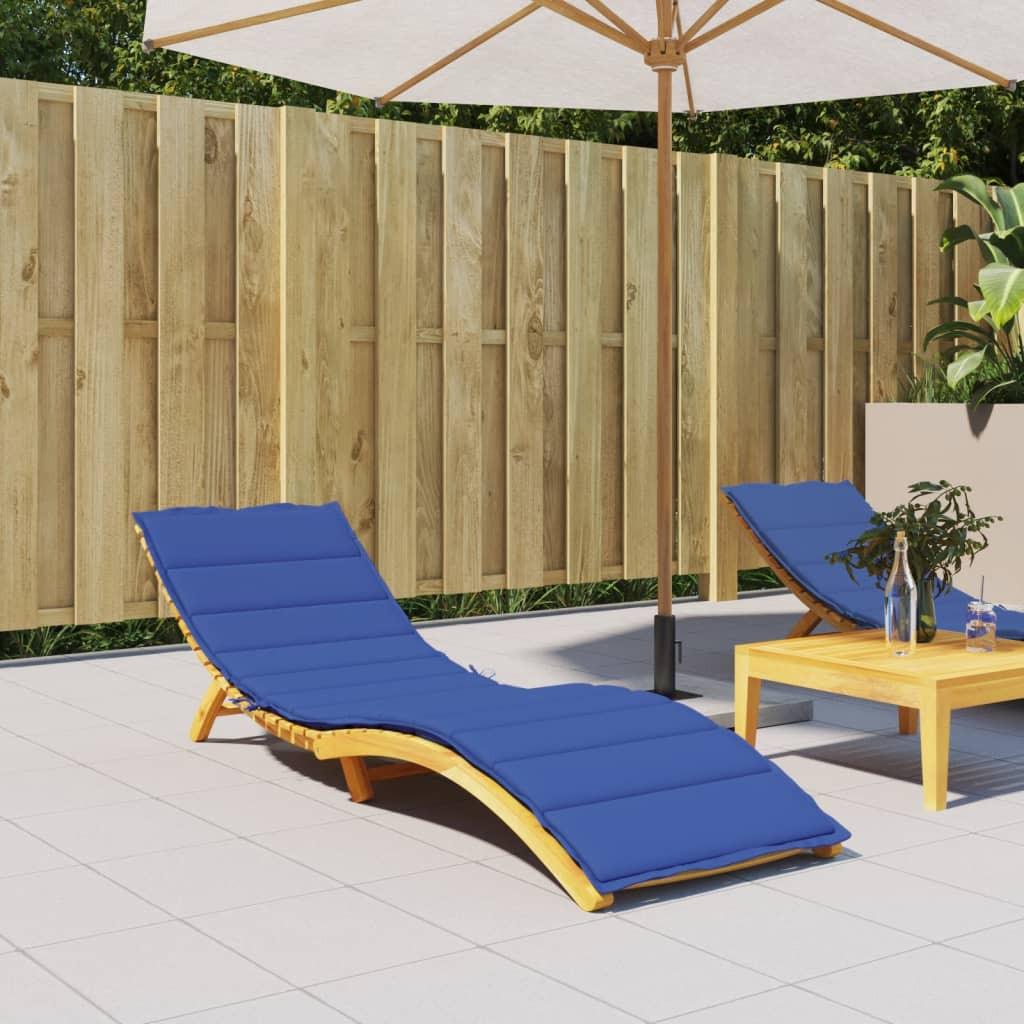vidaXL Sonnenliegen-Auflage Königsblau 200x50x3 cm Oxford-Gewebe