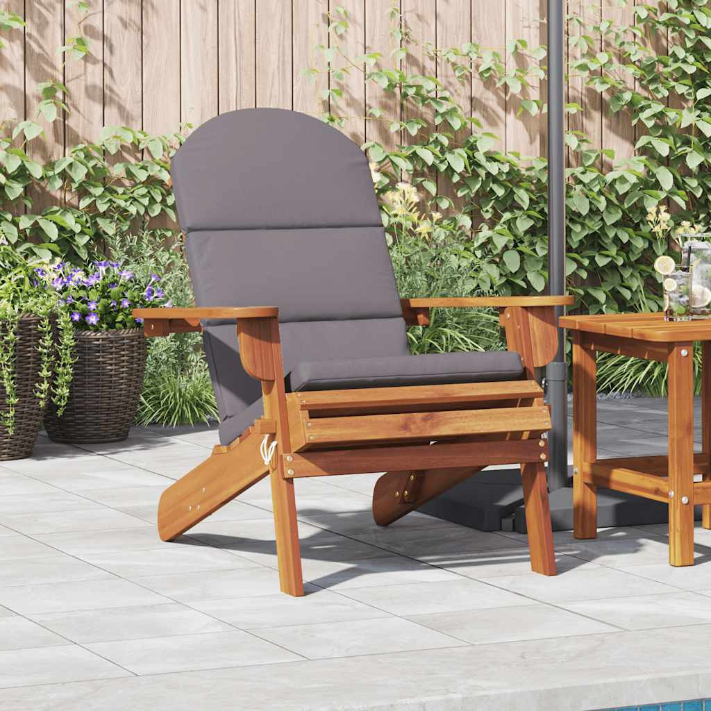 vidaXL Adirondack-Gartenstuhl mit Kissen Massivholz Akazie