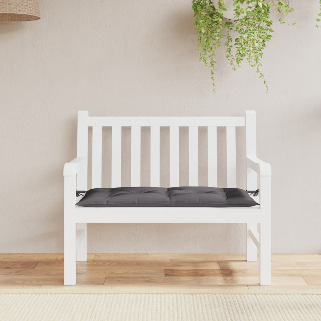 vidaXL Gartenbank-Auflage Anthrazit 100x50x7 cm Oxford-Gewebe