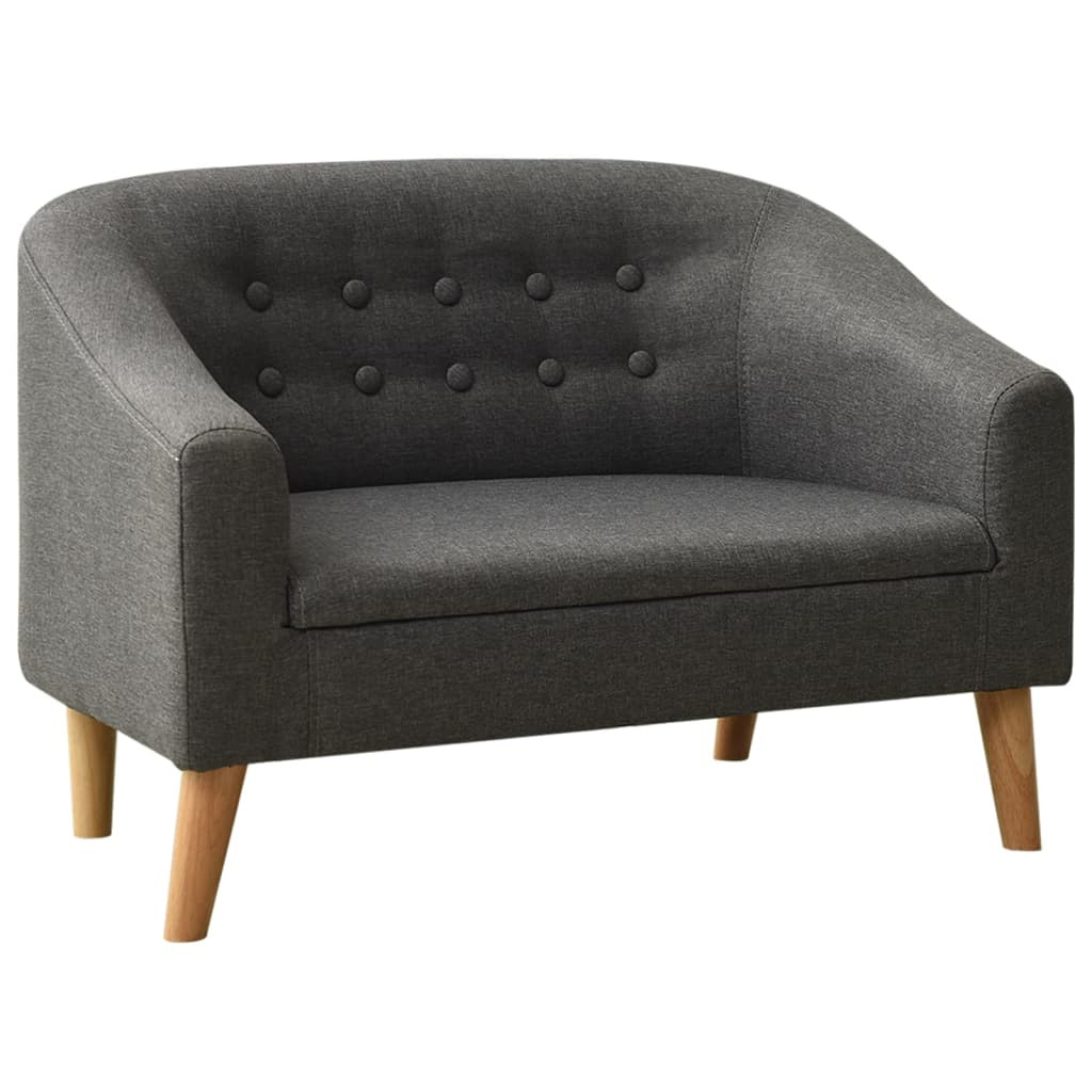 vidaXL Kindersofa Grau Stoff