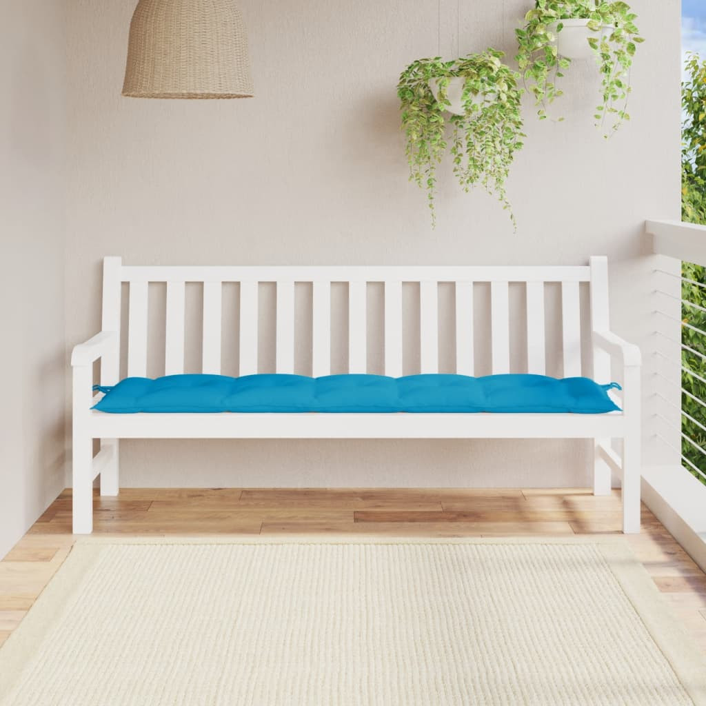 vidaXL Gartenbank-Auflage Hellblau 180x50x7 cm Oxford-Gewebe