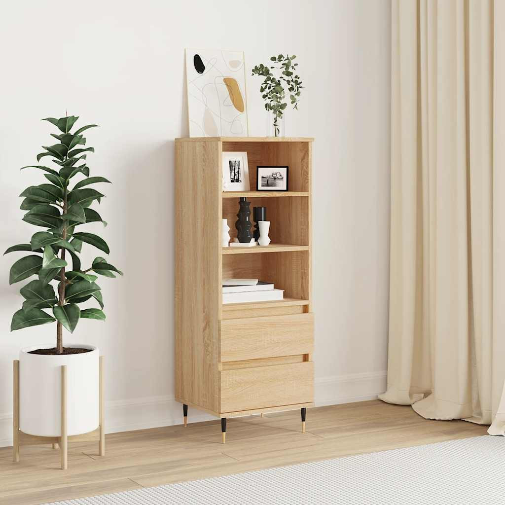 vidaXL Highboard Sonoma-Eiche 40x36x110 cm Holzwerkstoff