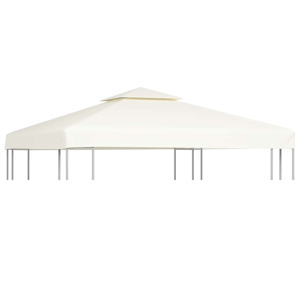 vidaXL Pavillon-Ersatzdach 310 g/m² Cremeweiß 3x3 m