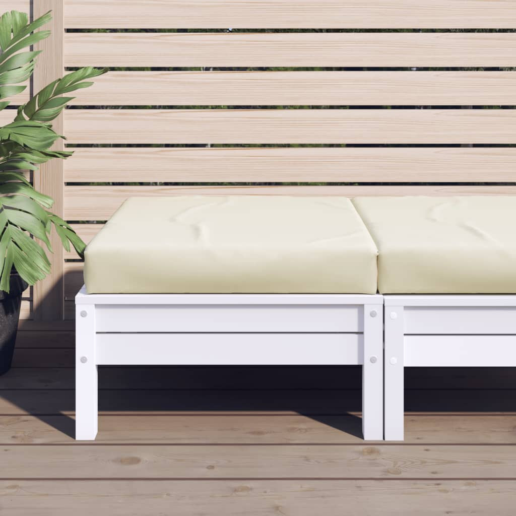 vidaXL Palettenkissen Creme 60x60x6 cm Oxford-Gewebe