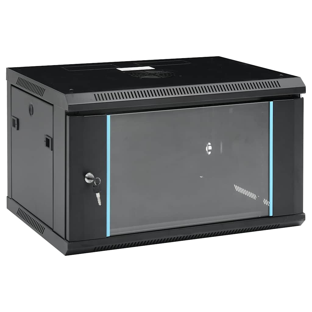 vidaXL 6U Netzwerkschrank Wandmontage 19" IP20 600x450x350 mm