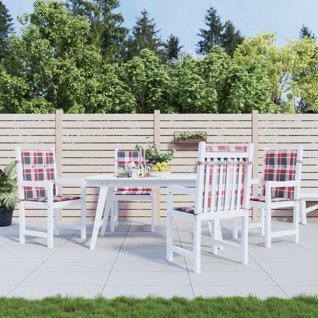 vidaXL Gartenstuhlauflagen für Niedriglehner 4 Stk. 100x50x3 cm