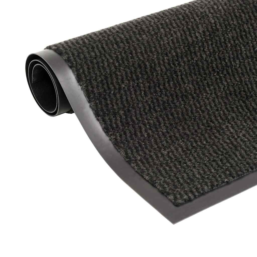 vidaXL Schmutzfangmatte Rechteckig Getuftet 40x60 cm Schwarz