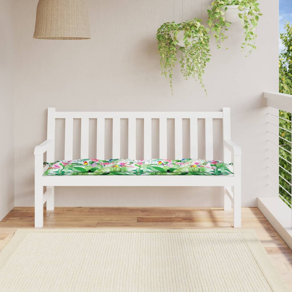 vidaXL Gartenbank-Auflage Mehrfarbig 150x50x7 cm Oxford-Gewebe