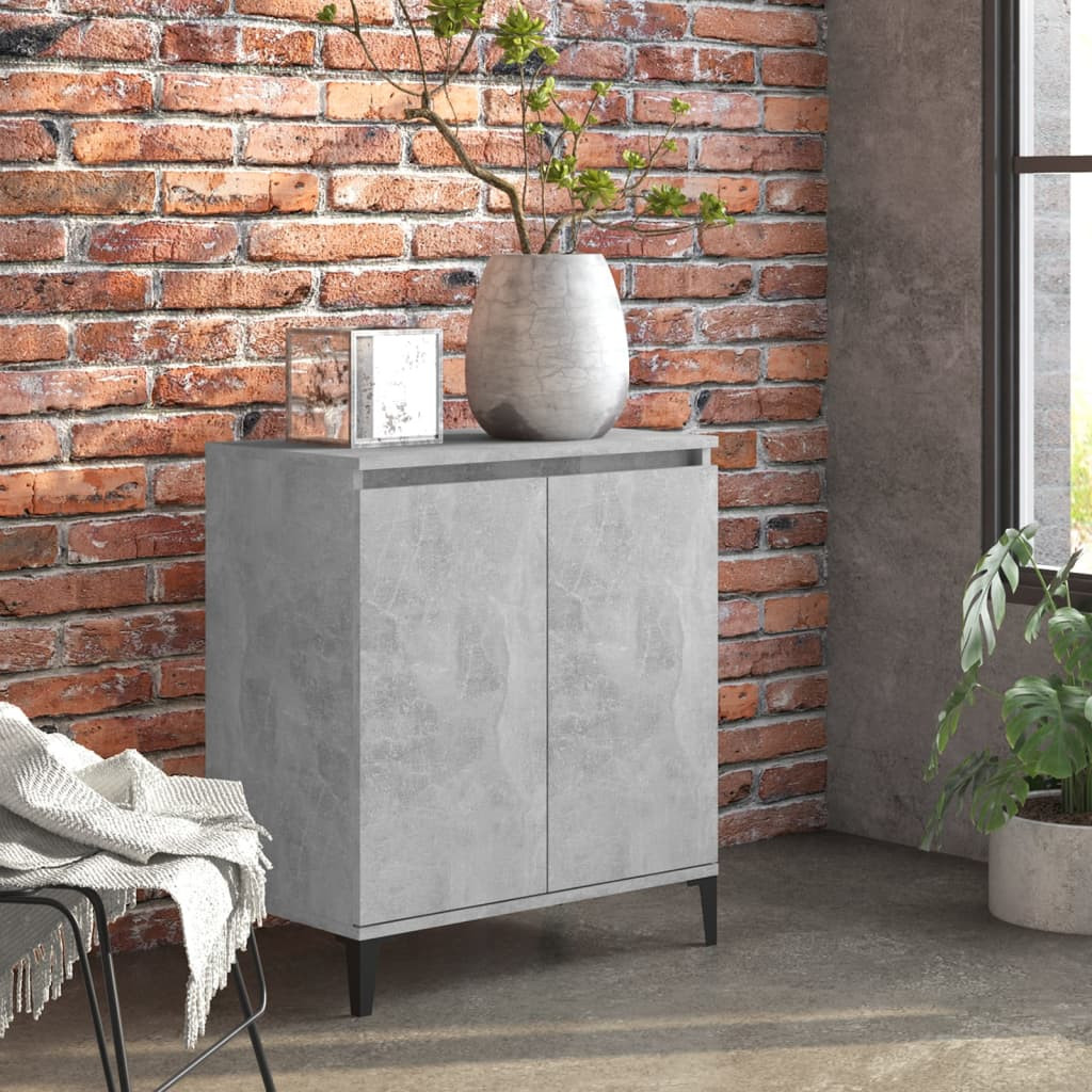vidaXL Sideboard Betongrau 60x35x70 cm Holzwerkstoff