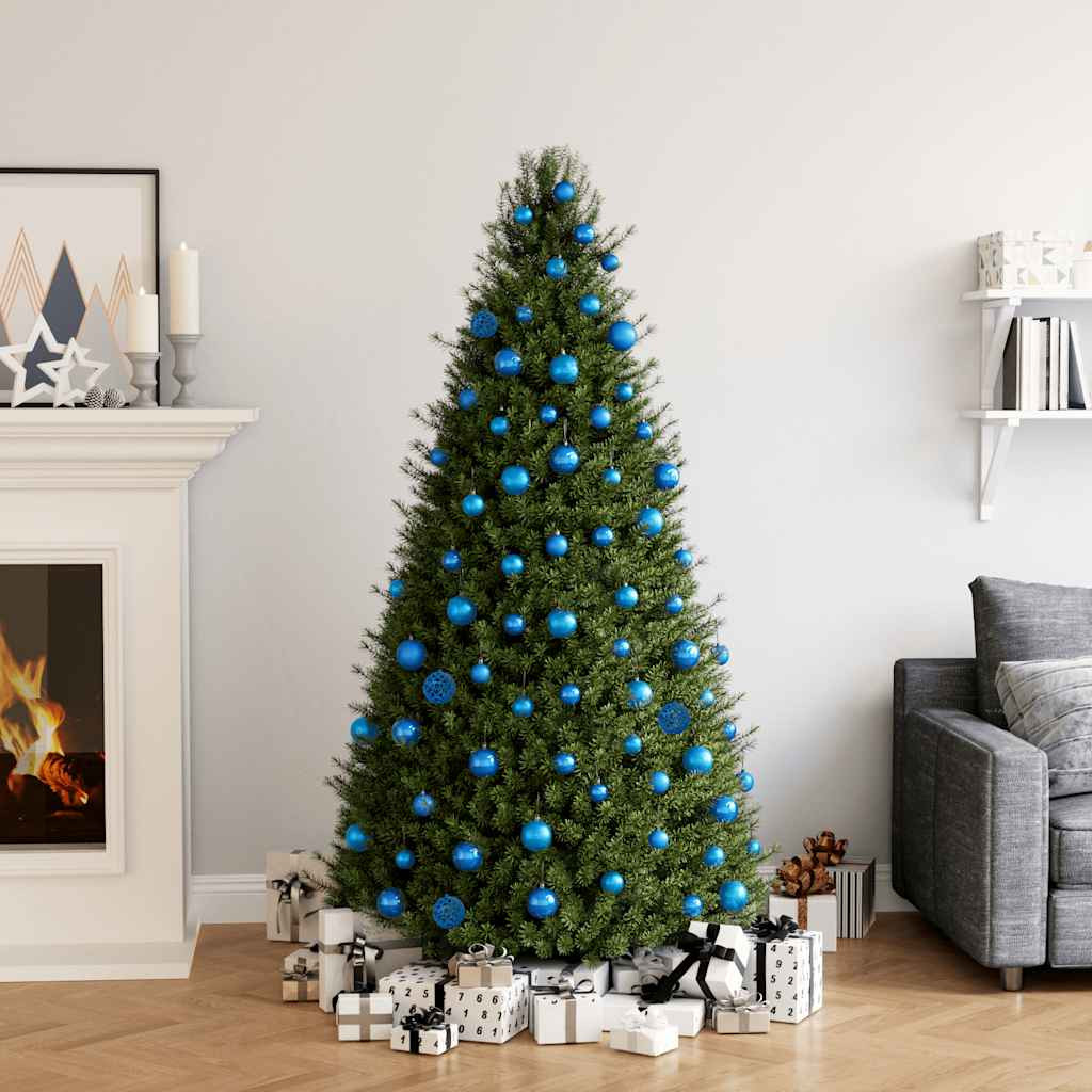 vidaXL 100-tlg. Weihnachtskugel-Set Blau