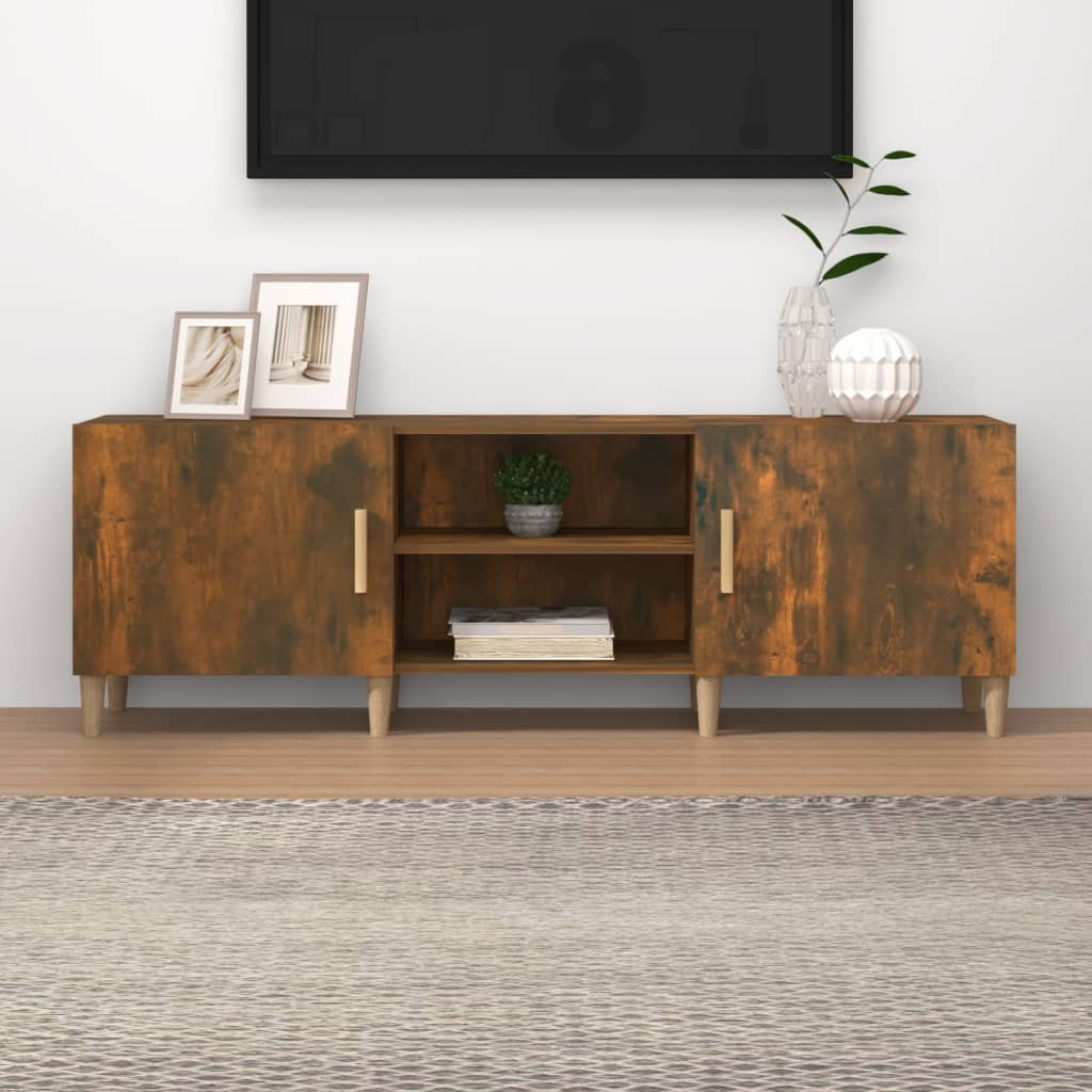 vidaXL TV-Schrank Räuchereiche 150x30x50 cm Holzwerkstoff