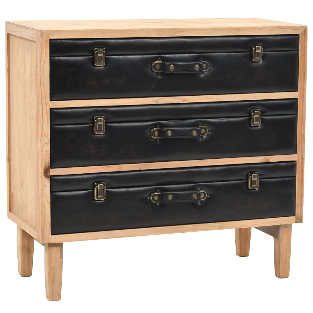 vidaXL Schubladenkommode Massivholz Tanne 80x36x75 cm