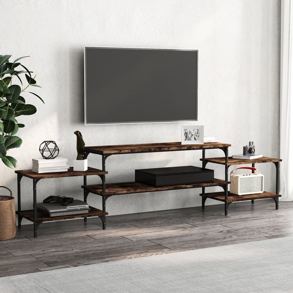 vidaXL TV-Schrank Räuchereiche 197x35x52 cm Holzwerkstoff