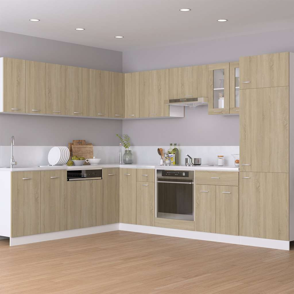 vidaXL Herdumbauschrank Lyon Sonoma-Eiche 60x46x81,5 cm Holzwerkstoff