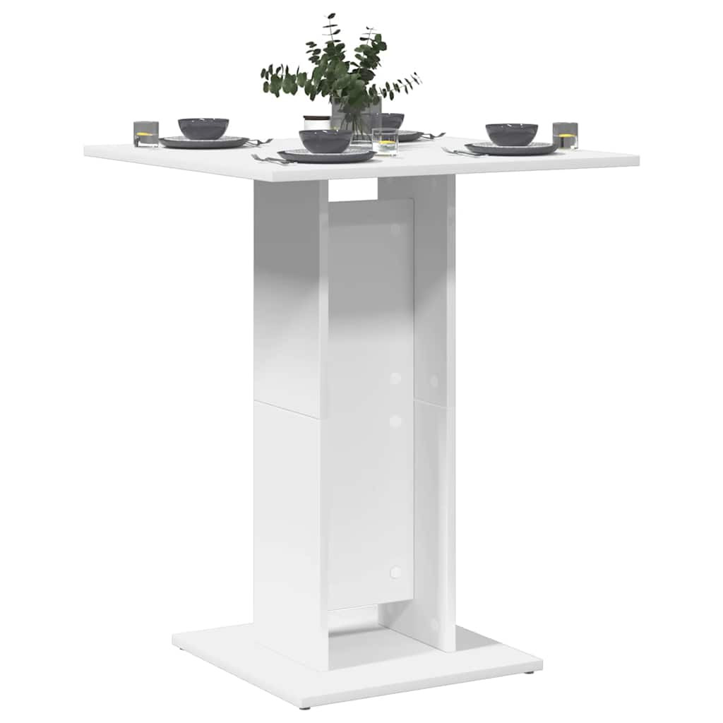 vidaXL Bistrotisch Weiß 60x60x75 cm Holzwerkstoff
