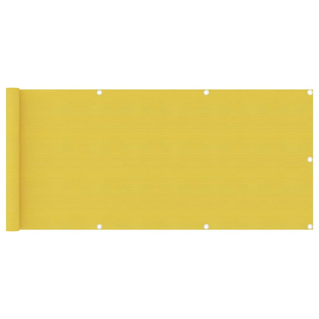 vidaXL Balkon-Sichtschutz Gelb 75x500 cm HDPE