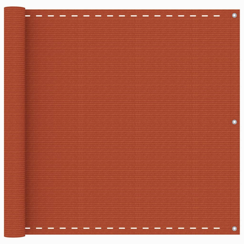 vidaXL Balkon-Sichtschutz Orange 90x500 cm HDPE