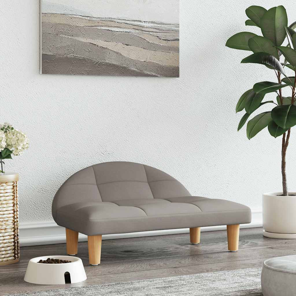 vidaXL Hundebett Taupe 70x52x30 cm Stoff