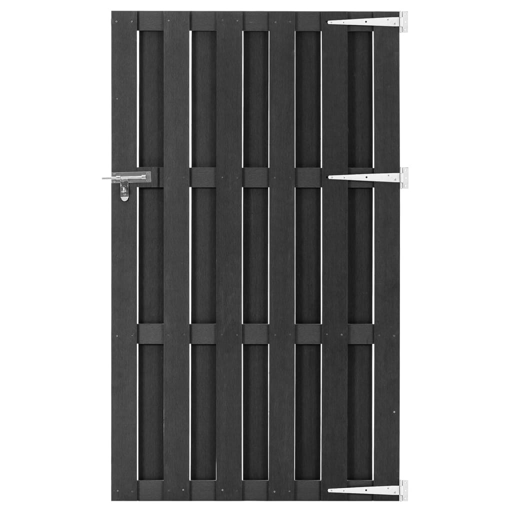 vidaXL Gartentor WPC 100x180 cm Grau