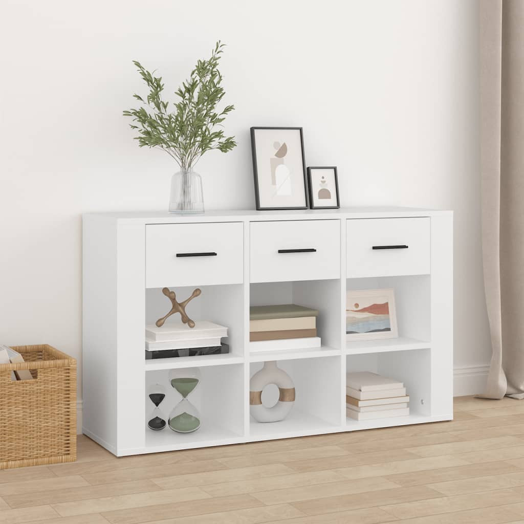 vidaXL Sideboard Weiß 100x30x59,5 cm Holzwerkstoff