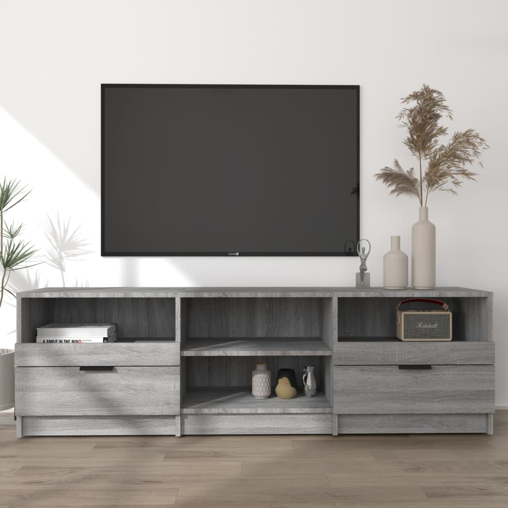 vidaXL TV-Schrank Grau Sonoma 150x33,5x45 cm Holzwerkstoff