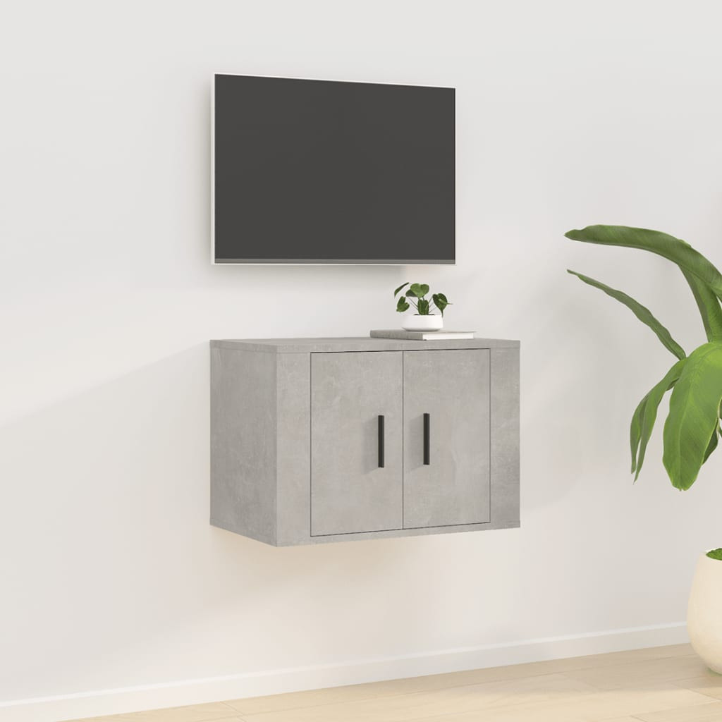 vidaXL TV-Wandschrank Betongrau 57x34,5x40 cm