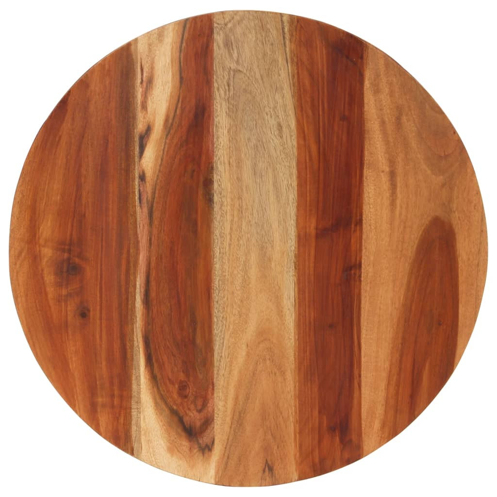 vidaXL Tischplatte Massivholz Palisander Rund 15-16 mm 60 cm