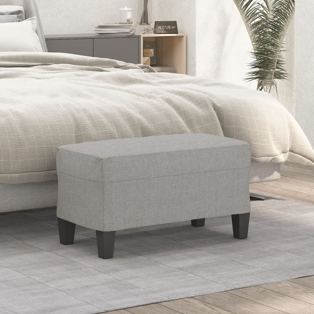 vidaXL Sitzbank Hellgrau 70x35x41 cm Stoff