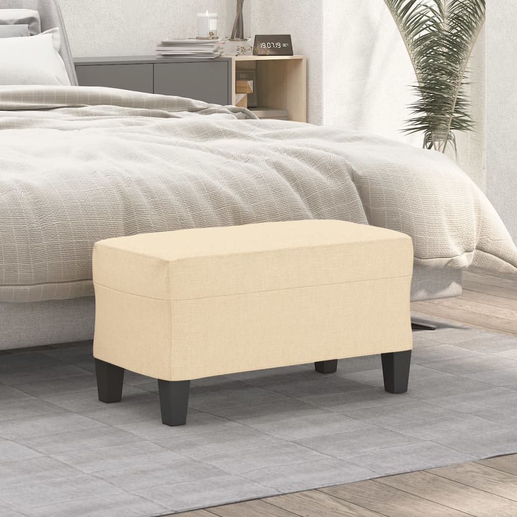 vidaXL Sitzbank Creme 70x35x41 cm Stoff